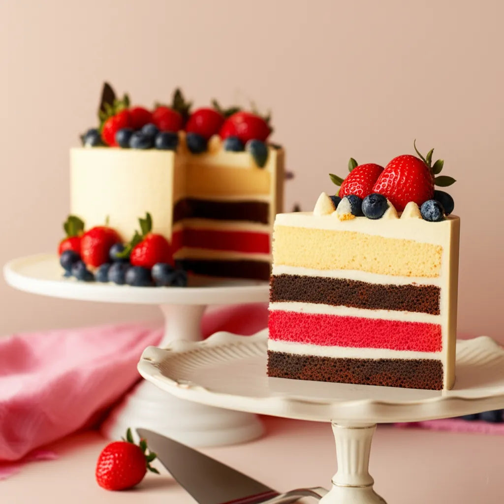 Neapolitan Layer Cake